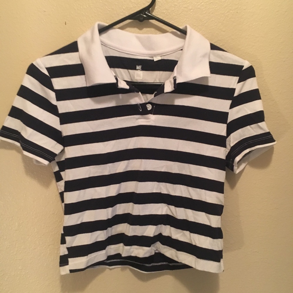 Striped crop top